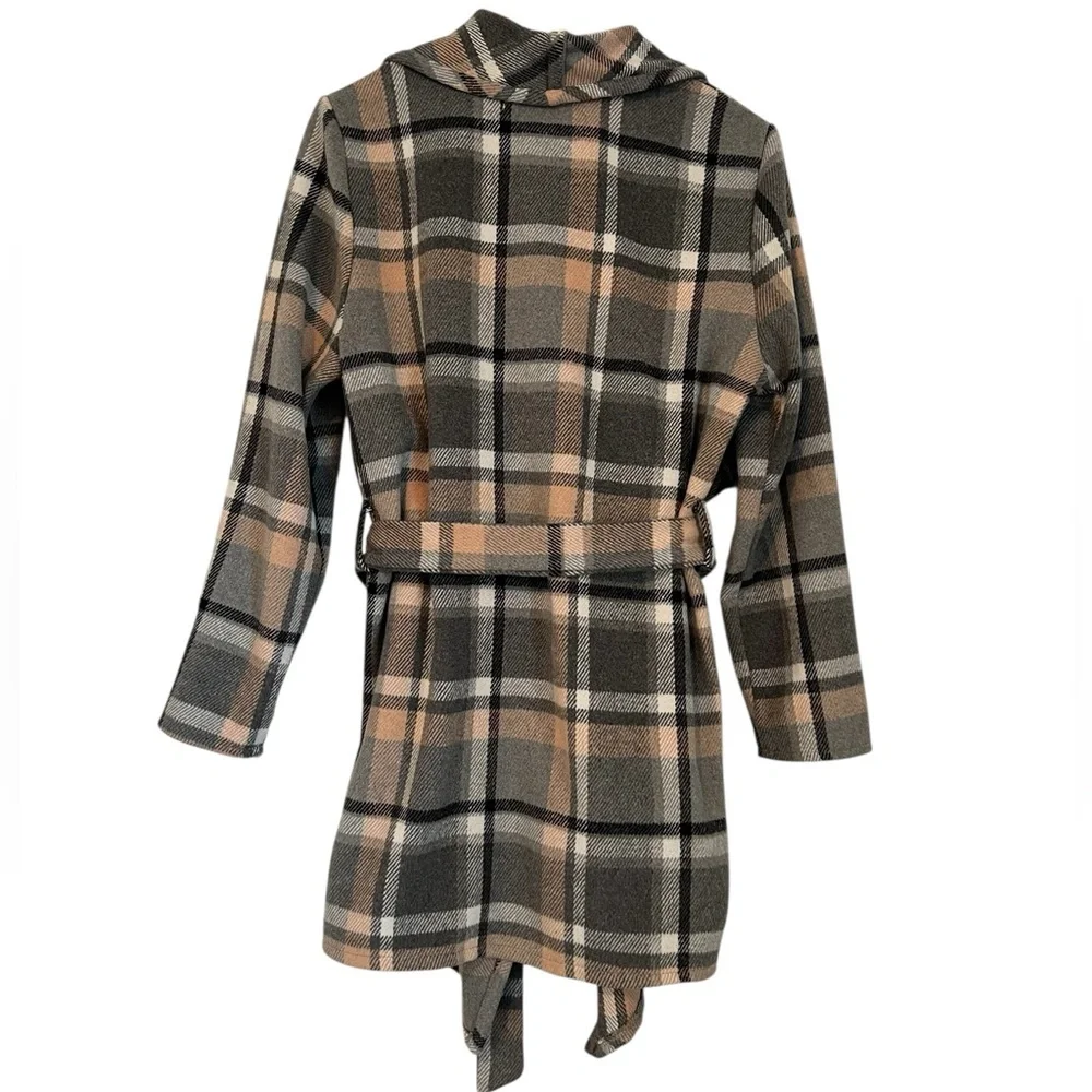 Revamped Plaid Belted Jacket - Picture 2 of 4
